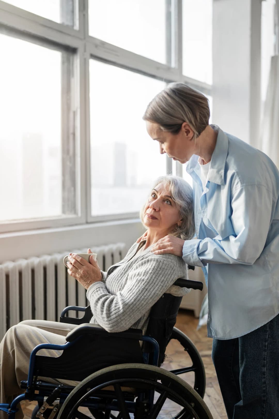 About iBadi — caregiver with elderly person